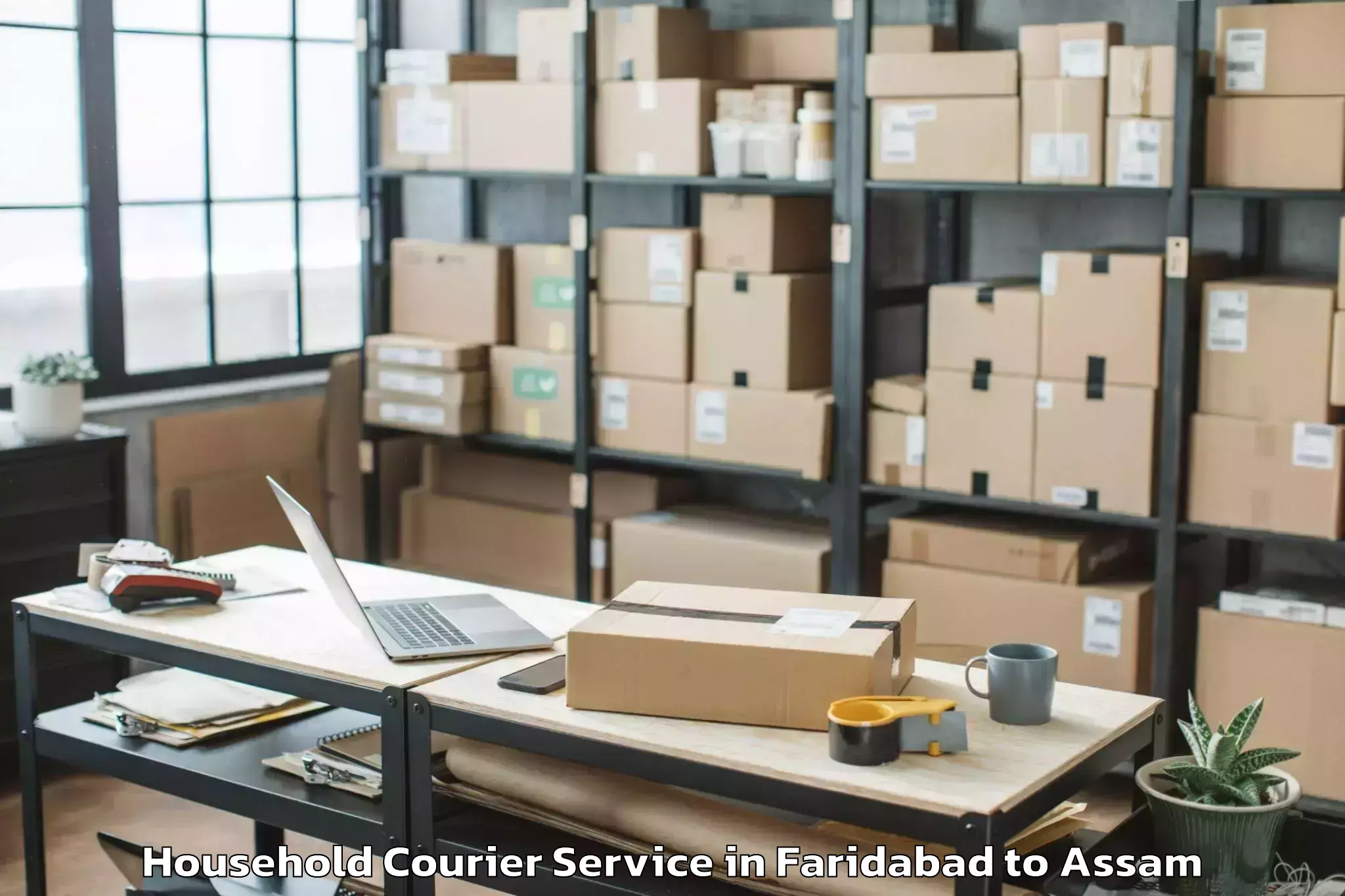 Trusted Faridabad to Golokganj Pt Household Courier